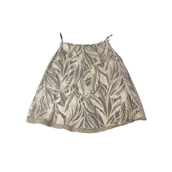 Talbots Petite Silk A-Line Skirt Size 12 Animal Print Beige & Black - Picture 1 of 3